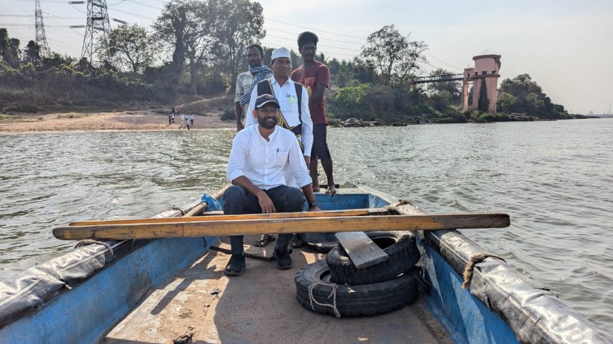  మణుగూరు నుండి చర్లకు పడవ ప్రయాణాన్ని పరిశీలించిన కలెక్టర్.. 