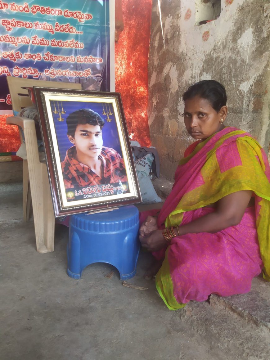 కొడుకు మృతి....తల్లికి సీరియస్