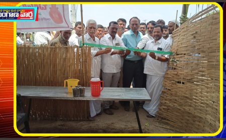 త్రాగినీరు చలివేంద్రాన్ని ప్రారంభించిన అలంపూర్ వ్యవసాయ మార్కెట్ కమిటీ వైస్ చైర్మన్.