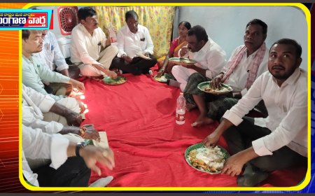 జానకిపురం గ్రామంలో రేషన్ సన్న బియ్యం లబ్ధిదారుల ఇంట్లో భోజనం చేసిన ఎమ్మెల్యే