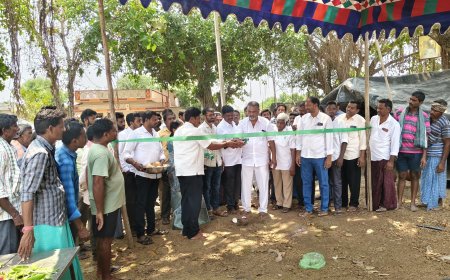 ధాన్యం కొనుగోలు కేంద్రం ప్రారంభోత్సవం