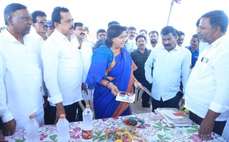 కూచిపూడి లో సబ్ స్టేషన్ స్థలాన్ని పరిశీలించిన ఎమ్మెల్యే పద్మావతి రెడ్డి