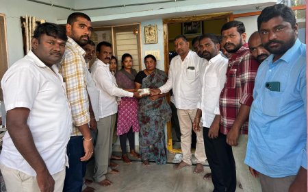 వడ్డే ఎల్లయ్య కుటుంబ సభ్యులకు ఆర్ధిక సహాయం అందజేసిన దామన్న