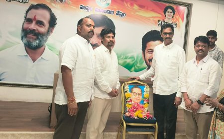 **అంబేద్కర్ జయంతి వేడుకలు""మంత్రి పొంగిలేటి క్యాంపు కార్యాలయంలో ఘనంగా నిర్వహించారు*