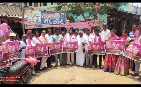 టిఆర్ఎస్ మండల కమిటీ ఆధ్వర్యంలో భారీ ర్యాలీ