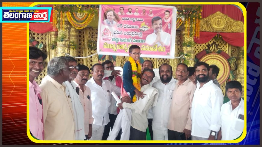 ప్రతిభను కనపర్చిన విద్యార్థిని సన్మానించిన బిఆర్ఎస్ నాయకులు