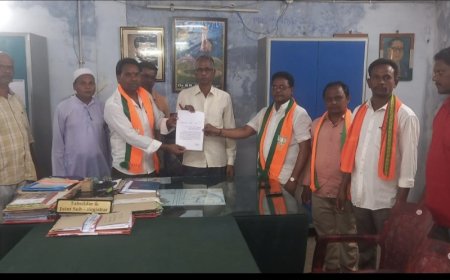 విదేశీయులను స్వదేశానికి పంపించాలని మండల తహశీల్దార్ కి మెమోరాండం ఇచ్చిన బిజెపి