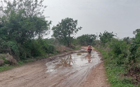 చినుకు పడితే చిత్తడిగా మారుతున్న రోడ్లు... పట్టించుకోని అధికారులు