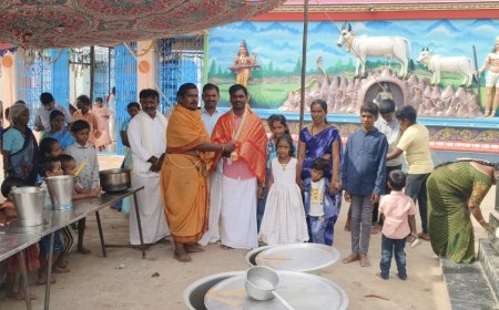 శ్రీకృష్ణ స్వామి దేవస్థానంలో అన్నదాన కార్యక్రమం