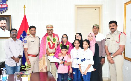 పదవి విరమణ పొందిన ASI నీ   ఘనంగా సన్మానించిన----------- జిల్లా ఎస్పీ శ్రీ టి. శ్రీనివాస రావు ఐపీఎస్