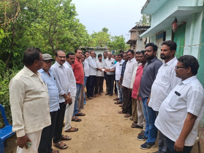 నేలకొండపల్లిలో మరణించిన వారికి ఆర్థిక సహాయం""మంత్రి పొంగులేటి