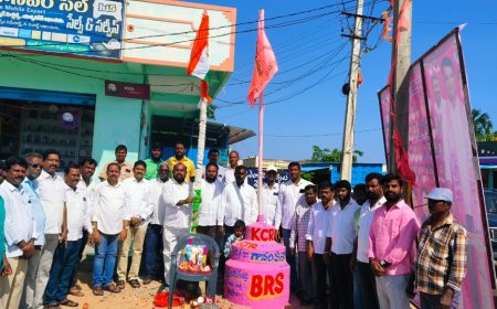 అడ్డగూడూరులో ఘనంగా తెలంగాణ ఆవిర్భావ దినోత్సవ వేడుకలు చేసిన బి ఆర్ ఎస్ నాయకులు