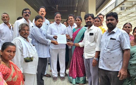 జగ్గయ్యపేట మండలంలోని వివిధ మండలాల నుంచి ప్రజలు వినతి పత్రం అందించిన""ఎమ్మెల్యే శ్రీరామ్ తాతయ్య