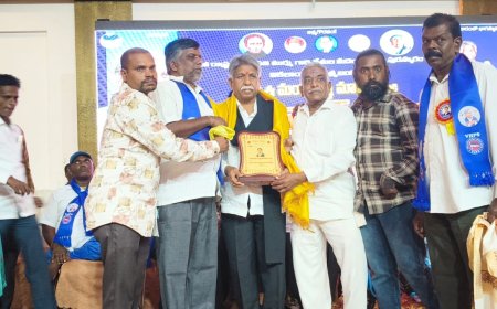 పద్మశ్రీ గ్రహీత మందకృష్ణను సన్మానించిన వికలాంగులు