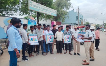 మదక  ద్రవ్యతిరేక వారోత్సవాలు: ట్రాఫిక్ ఎస్ఐ బాలచంద్రుడు  