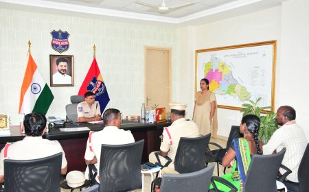 ప్రజావాణి లో బాగంగా బాదితుల నుండి 18 ఫిర్యాదులు స్వీకరించిన  జిల్లా ఎస్పీ శ్రీ టి శ్రీనివాస రావు  ఐపిఎస్