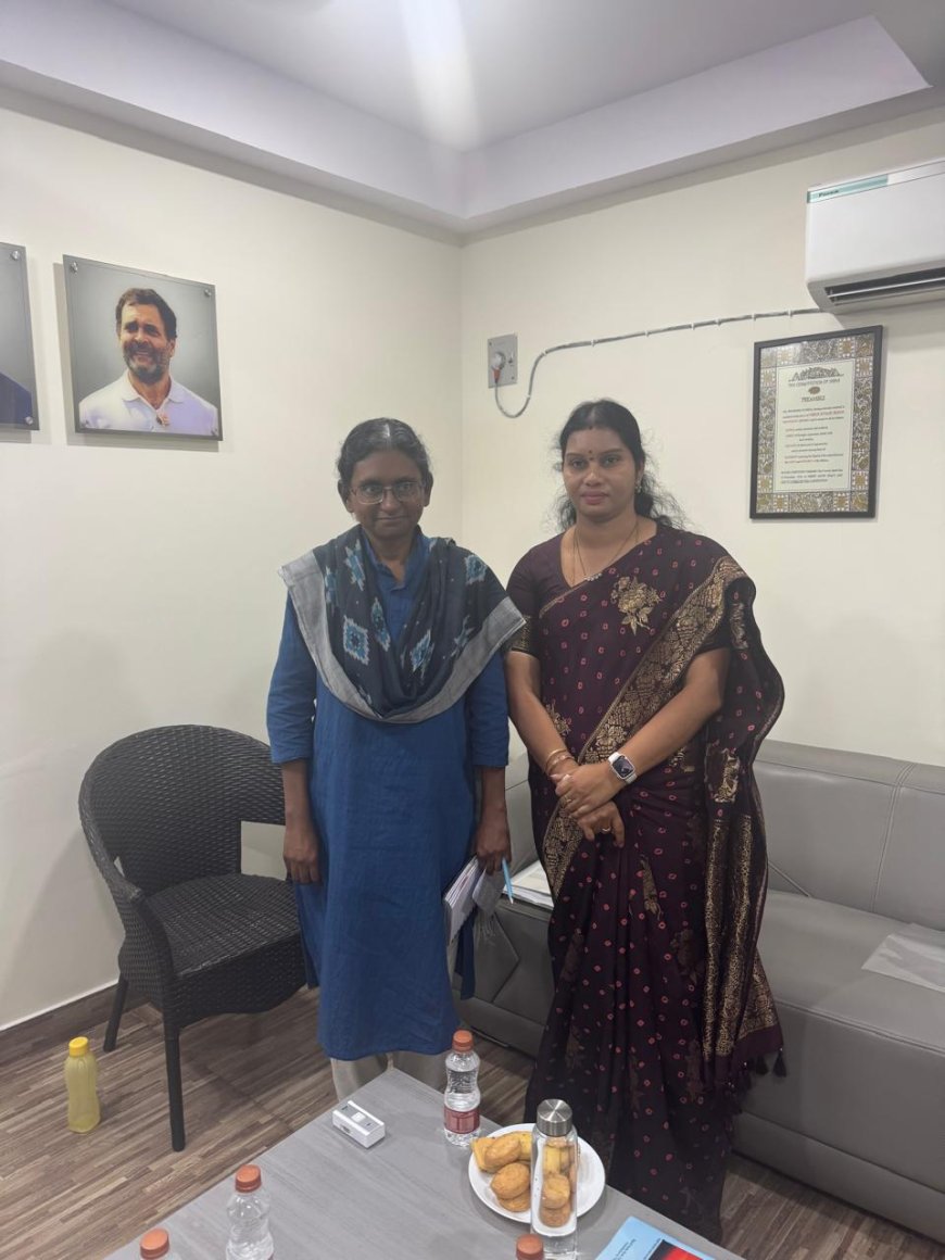 తెలంగాణ కాంగ్రెస్ పార్టీ వ్యవహారాల ఇంచార్జీ మీనాక్షి నటరాజన్ ని మర్యాద పూర్వకంగా కలిసిన...
