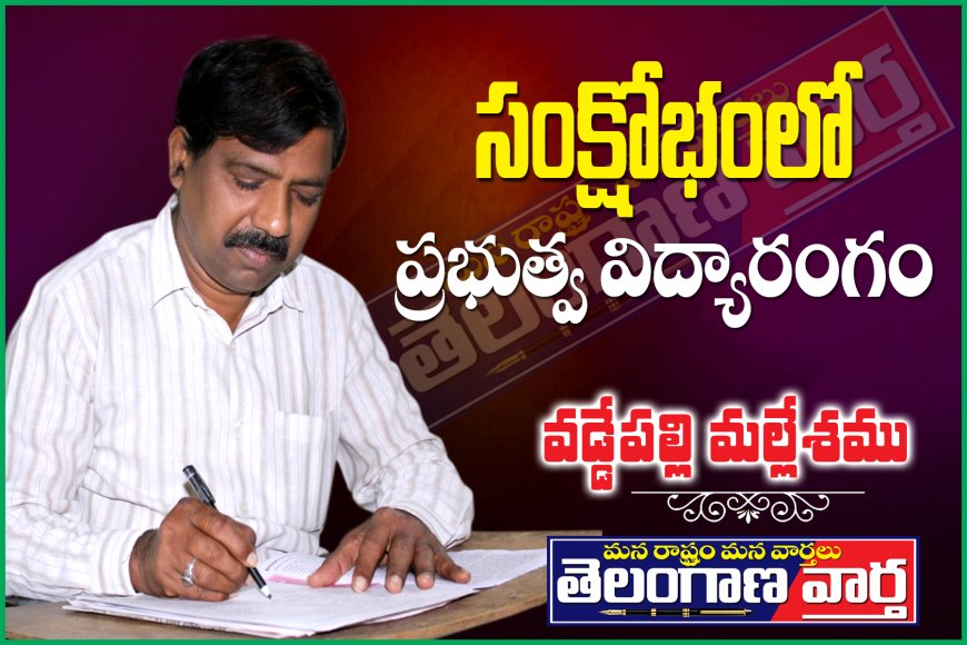 సంక్షోభంలో ప్రభుత్వ విద్యారంగం.