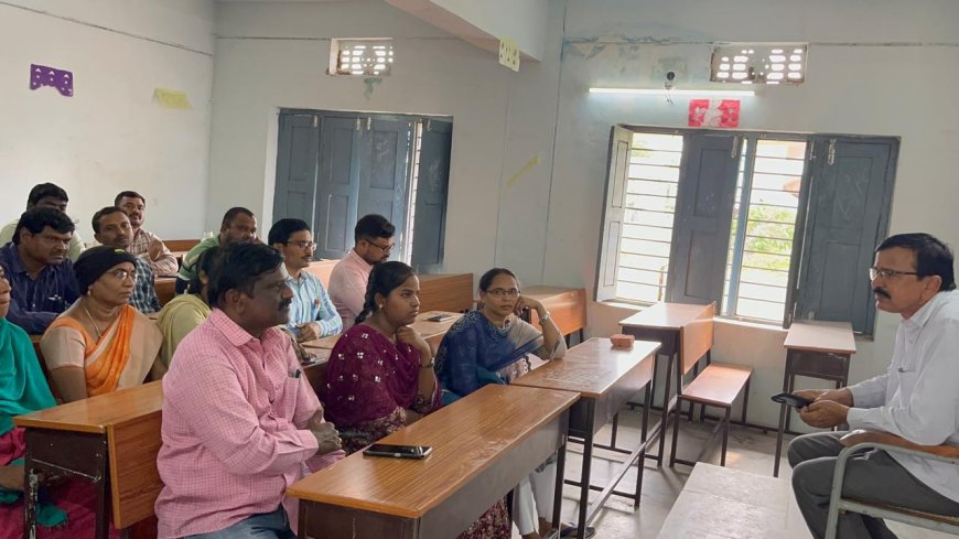 విద్యార్థుల సంఖ్య పెంచాల్సిన బాధ్యత అధ్యాపకులవే. డి ఐ ఈ ఓ భాను నాయక్.