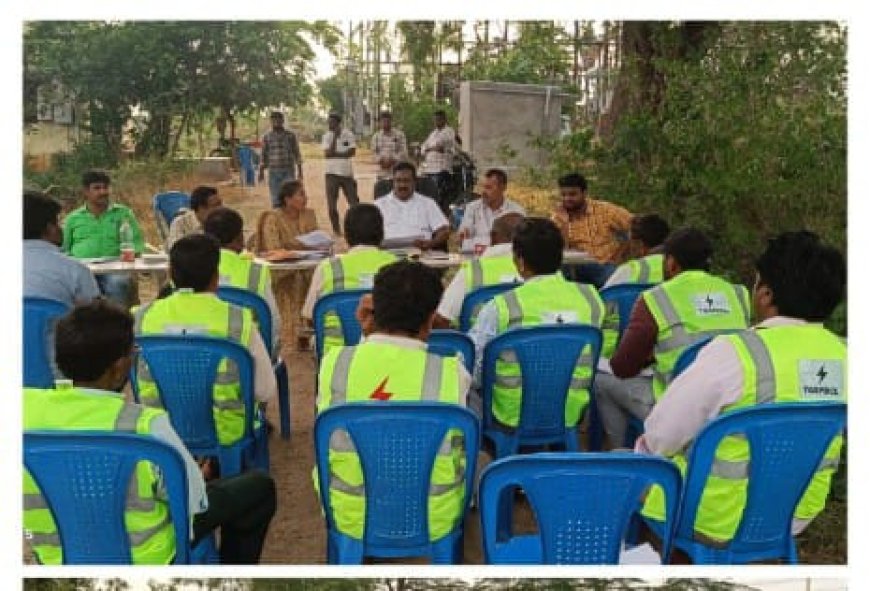అడ్డగూడూరు సెక్షన్ లో విద్యుత్ సరఫరా పై రివ్యూ నిర్వహించిన భువనగిరి డిఈ వెంకటేశ్వర్లు 