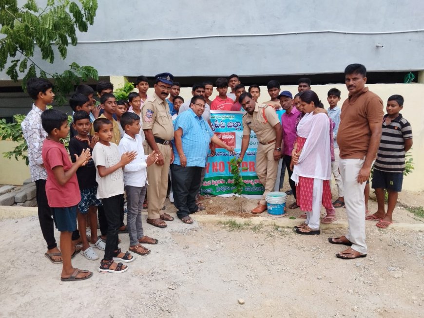 డ్రగ్స్ పై విద్యార్థులకు అవగాహన..ఆత్మకూరు  ఎస్సై శ్రీకాంత్ గౌడ్