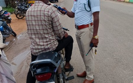 మద్యం తాగి వాహనాలు నడిపితే జైలుకే : ట్రాఫిక్ ఎస్సై బాలచంద్రుడు