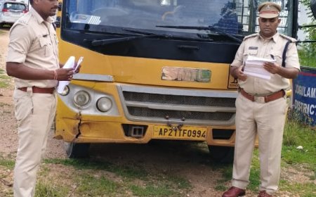 ఫిట్నెస్ లేని ప్రైవేట్ విద్యాసంస్థల బస్సులు సీజ్ - ఆర్టీవో వెంకటేశ్వరరావు