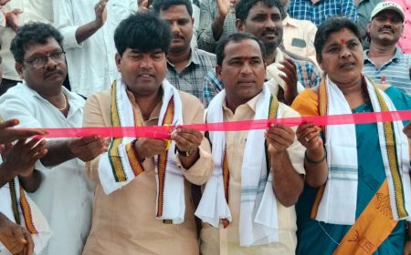 సిమెంటు బ్రిక్స్ ను ప్రారంభించిన కొత్త కళ్యాణ్ కుమార్