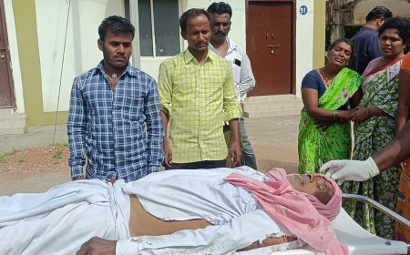 అయిజ లయోలా స్కూల్  బస్సు ఢీకొని బల్గేర  గ్రామానికి చెందిన ముక్కరయ్య మృతి