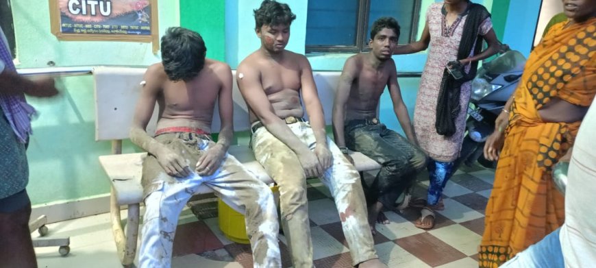 బైక్ బోల్తా ముగ్గురికి తీవ్ర గాయాలు