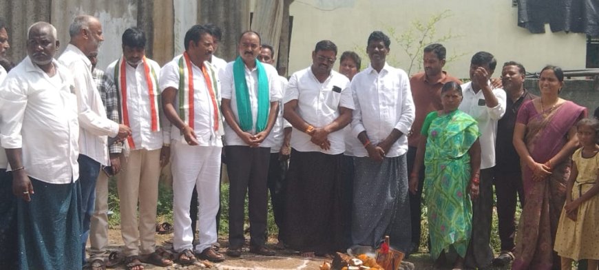 మంత్రి తుమ్మల ఆదేశాల మేరకు"చింత గుర్తి గ్రామంలో 35 మంది లబ్ధిదారులకు ఇందిరమ్మ ఇల్లు