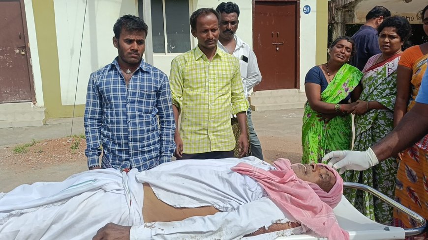 అయిజ లయోలా స్కూల్  బస్సు ఢీకొని బల్గేర  గ్రామానికి చెందిన ముక్కరయ్య మృతి