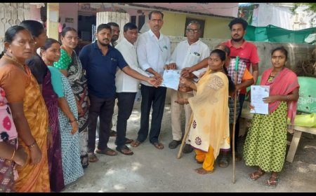 పేద ప్రజల అభివృద్ధి ప్రభుత్వ లక్ష్యం.... కొలిశెట్టి బుచ్చి పాపయ్య