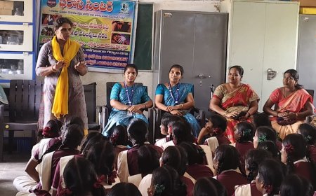 భరోసా కేంద్ర సిబ్బంది ఆధ్వర్యంలో విద్యార్థులకు చట్టాలు, గుడ్ టచ్, బ్యాడ్ టచ్  పై అవగాహనా కార్యక్రమం