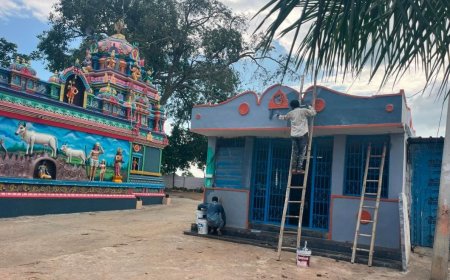 స్వయంభు శ్రీకృష్ణ స్వామి జాతరకు ముస్తాబ్ అవుతున్న దేవాలయము