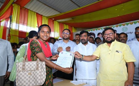 కొత్త రేషన్ కార్డుల పంపిణీ, ఇందిరమ్మ ఇళ్ల పట్టాల పంపిణీ.