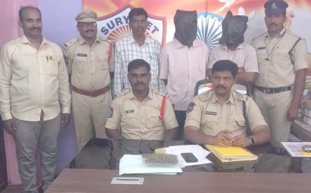 గంజాయి త్రాగుతూ పట్టుబడిన ఇద్దరు వ్యక్తులు రిమాండ్