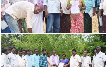 ఇంద్రమ్మ ఇండ్ల ప్రోసిడింగ్  కాపీలను లబ్ధిదారులకు అందజేసిన జూపల్లి అనుచరులు