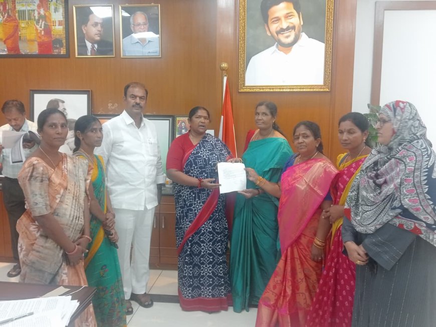 శిశు సంక్షేమ శాఖ మంత్రివర్యులు సీతక్క ను కలిసిన గద్వాల ఎమ్మెల్యే బండ్ల కృష్ణ మెహన్ రెడ్డి
