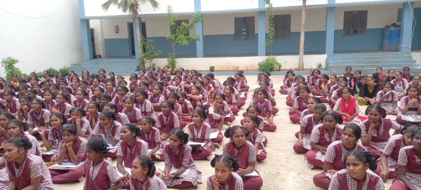 గోన్పాడు లోని కేజీబీవీ స్కూల్ నందు విద్యార్థులకు సి టీం అవగాహన సదస్సు
