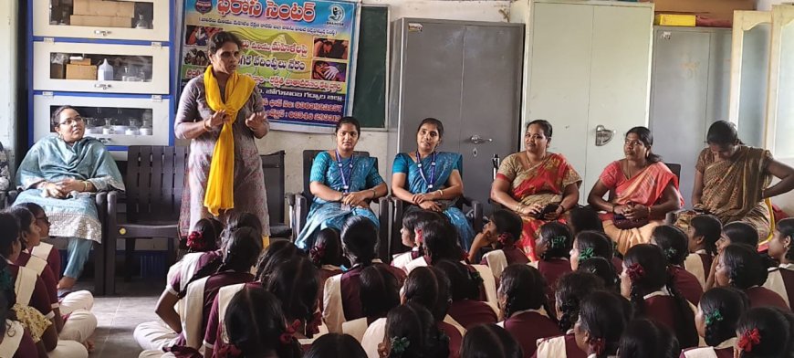 భరోసా కేంద్ర సిబ్బంది ఆధ్వర్యంలో విద్యార్థులకు చట్టాలు, గుడ్ టచ్, బ్యాడ్ టచ్  పై అవగాహనా కార్యక్రమం