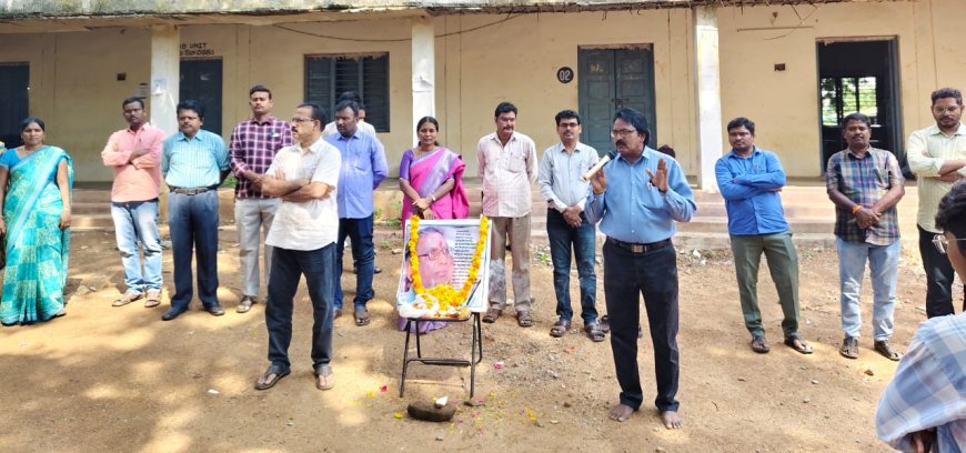 **ప్రొఫెసర్ కొత్తపల్లి జయశంకర్ సార్ జయంతి వేడుకలు ఘనంగా""కోదాడ కె ఆర్ ఆర్ ప్రభుత్వ జూనియర్ కళాశాల*