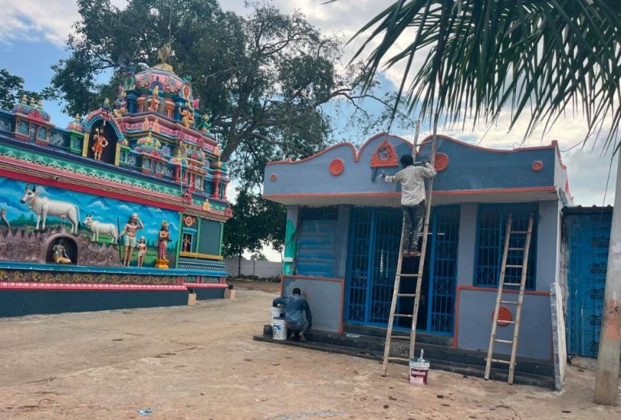 స్వయంభు శ్రీకృష్ణ స్వామి జాతరకు ముస్తాబ్ అవుతున్న దేవాలయము