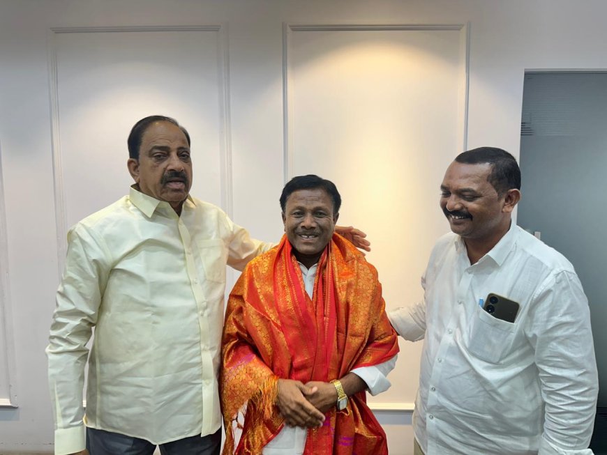 వ్యవసాయ శాఖ మంత్రి తుమ్మల నాగేశ్వరరావు ని  కలిసిన