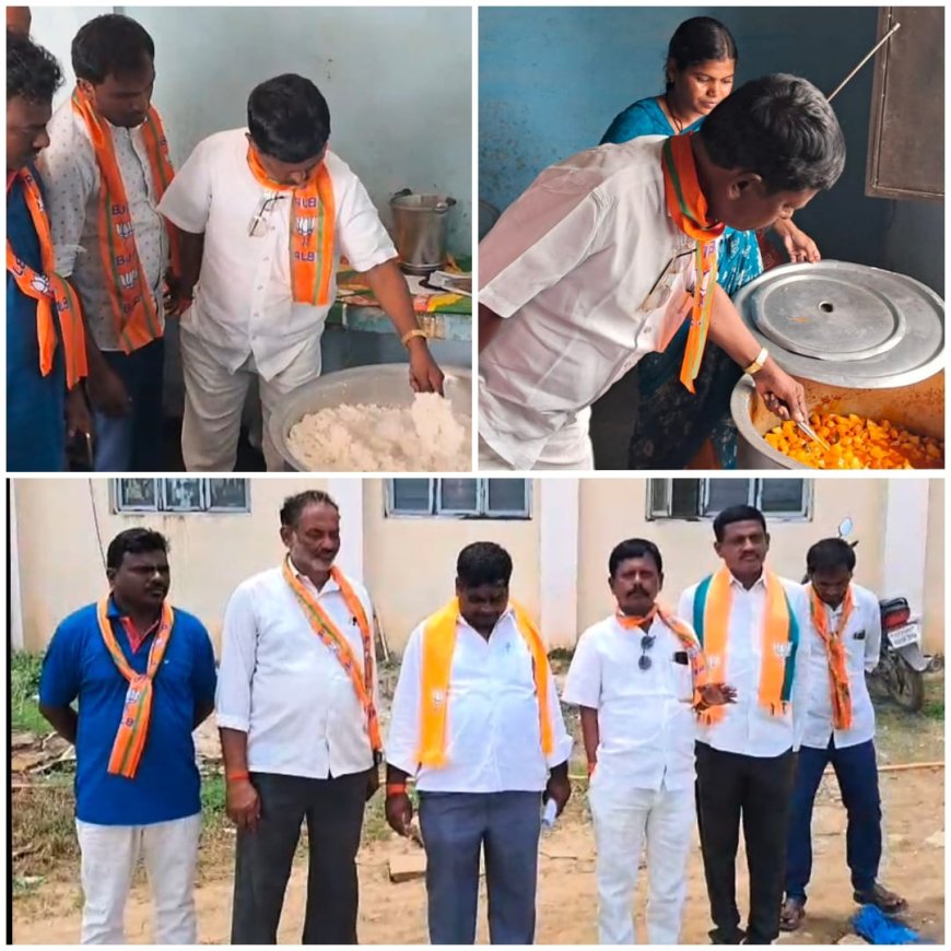 చిన్నంబావి మండల కేంద్రంలోని కస్తూర్బా గాంధీ హాస్టల్ సందర్శించిన బిజెపి పార్టీ రాష్ట్ర నాయకులు కురువ మల్లయ్య