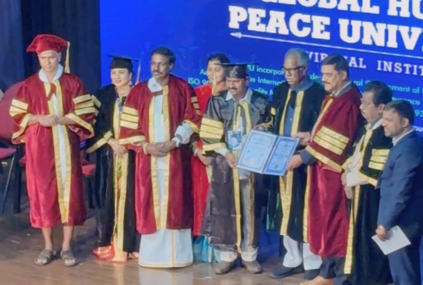 చెన్నైలో డాక్టరేట్ తీసుకుంటున్న భాస్పంగు భాస్కర్