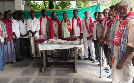 లక్ష్మీదేవికాల్వ గ్రామంలో 20 కుటుంబాలు ఎర్ర జెండా పార్టీలో చేరిక జిల్లా కార్యదర్శి ఎండి జహంగీర్