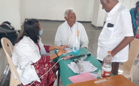 ఉచిత కంటి వైద్య శిబిరం ఏర్పాటు.