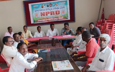 సీఎం ఇచ్చిన మాట నిలబెట్టుకోవాలి ఎన్.పి. ఆర్.డి రాష్ట్ర అధ్యక్షులు కె వెంకట్ 