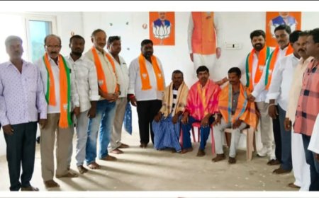 బిజెపి పార్టీ ఆధ్వర్యంలో దివ్యాంగులకు సన్మాన కార్యక్రమం